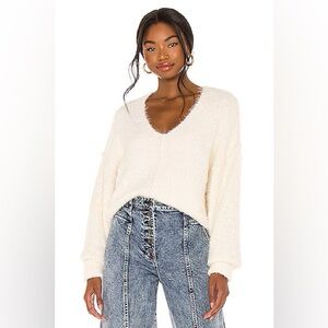 NWOT Free People Icing V Neck Sweater